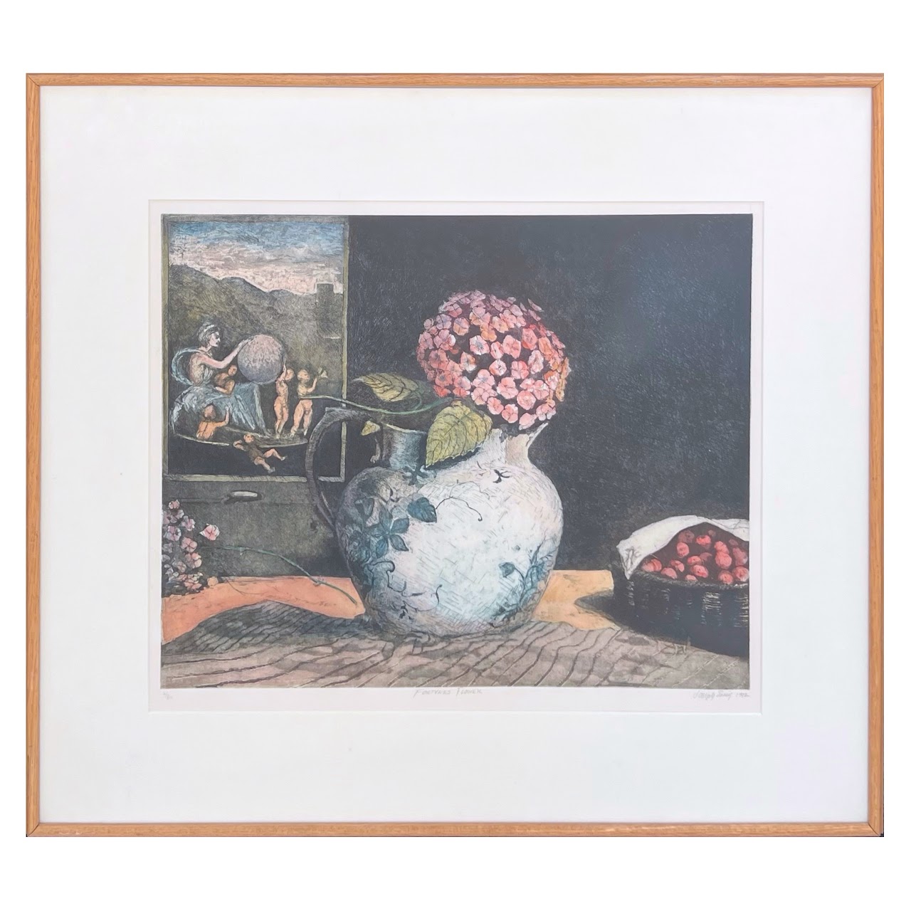 Joseph Essig 'Fortunes Flower' Signed Etching and Aquatint