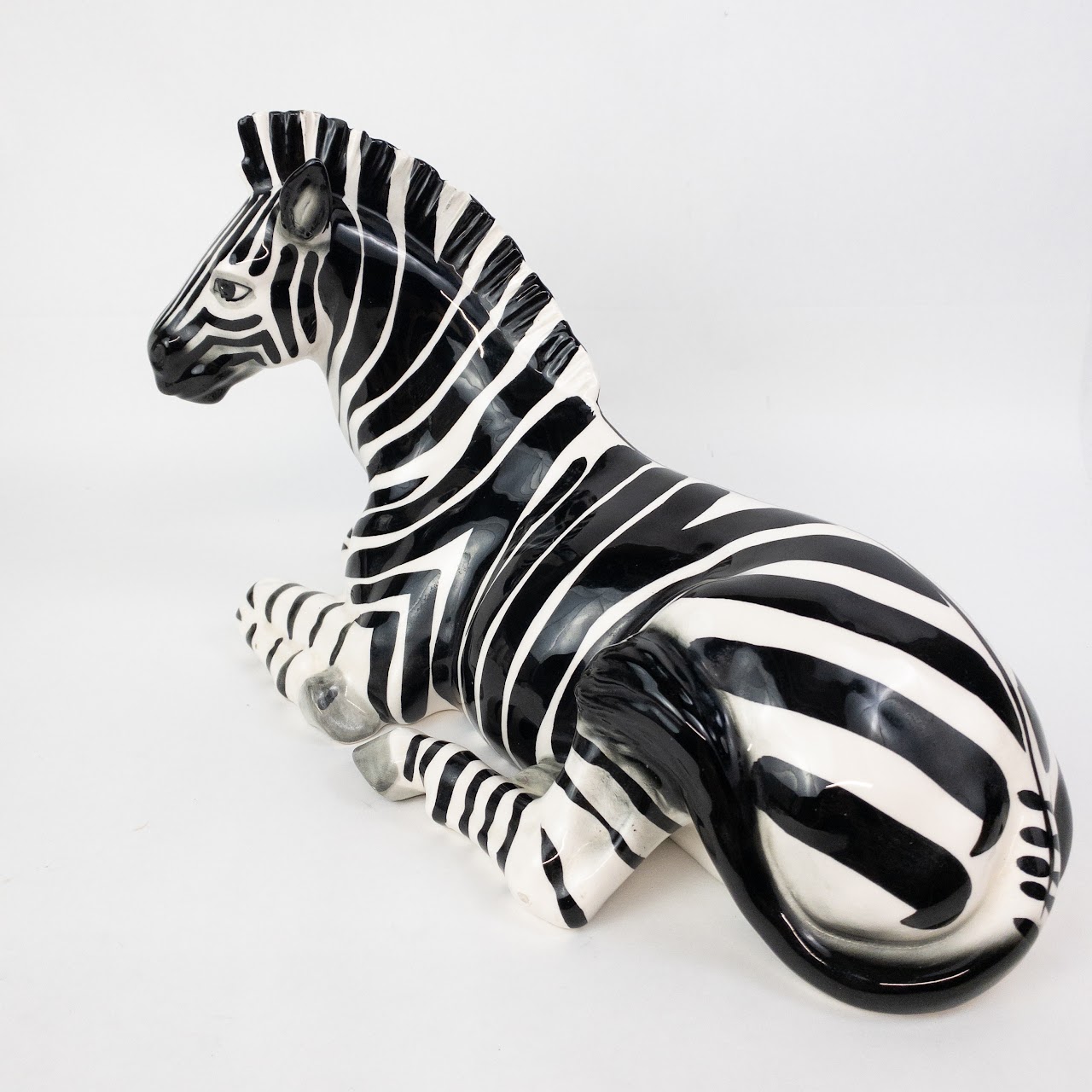 Ceramic Zebra Figurine