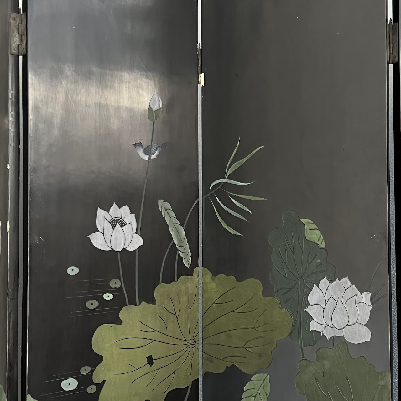 Chinese Coromandel Lacquered Six-Panel Folding Screen