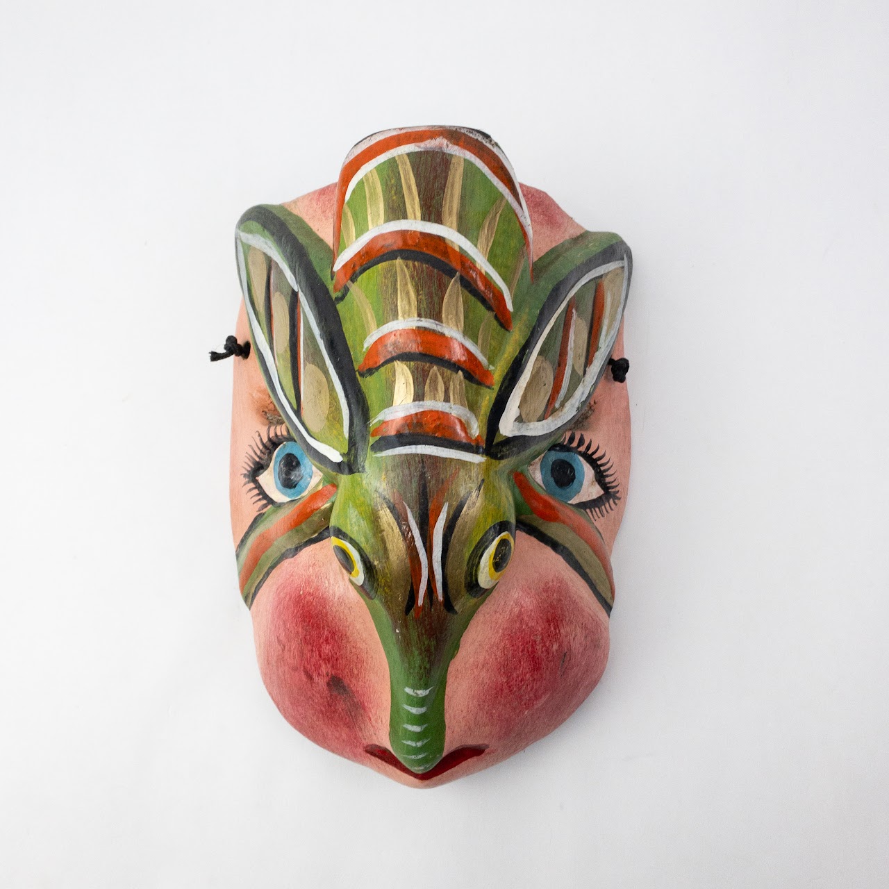 Mexican Folk Art Fox & Antelope Mask Duo