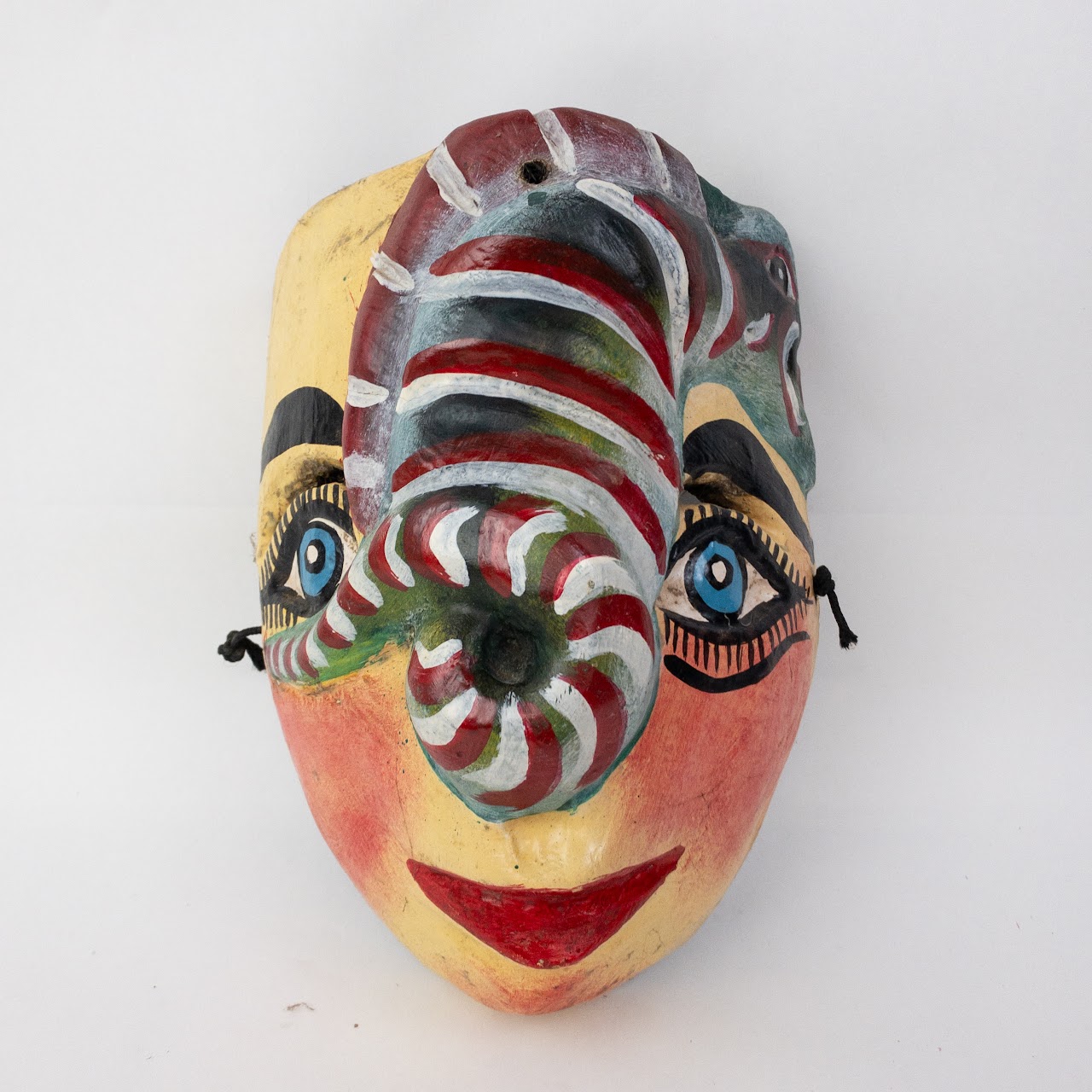 Mexican Folk Art Snake Mask Duo