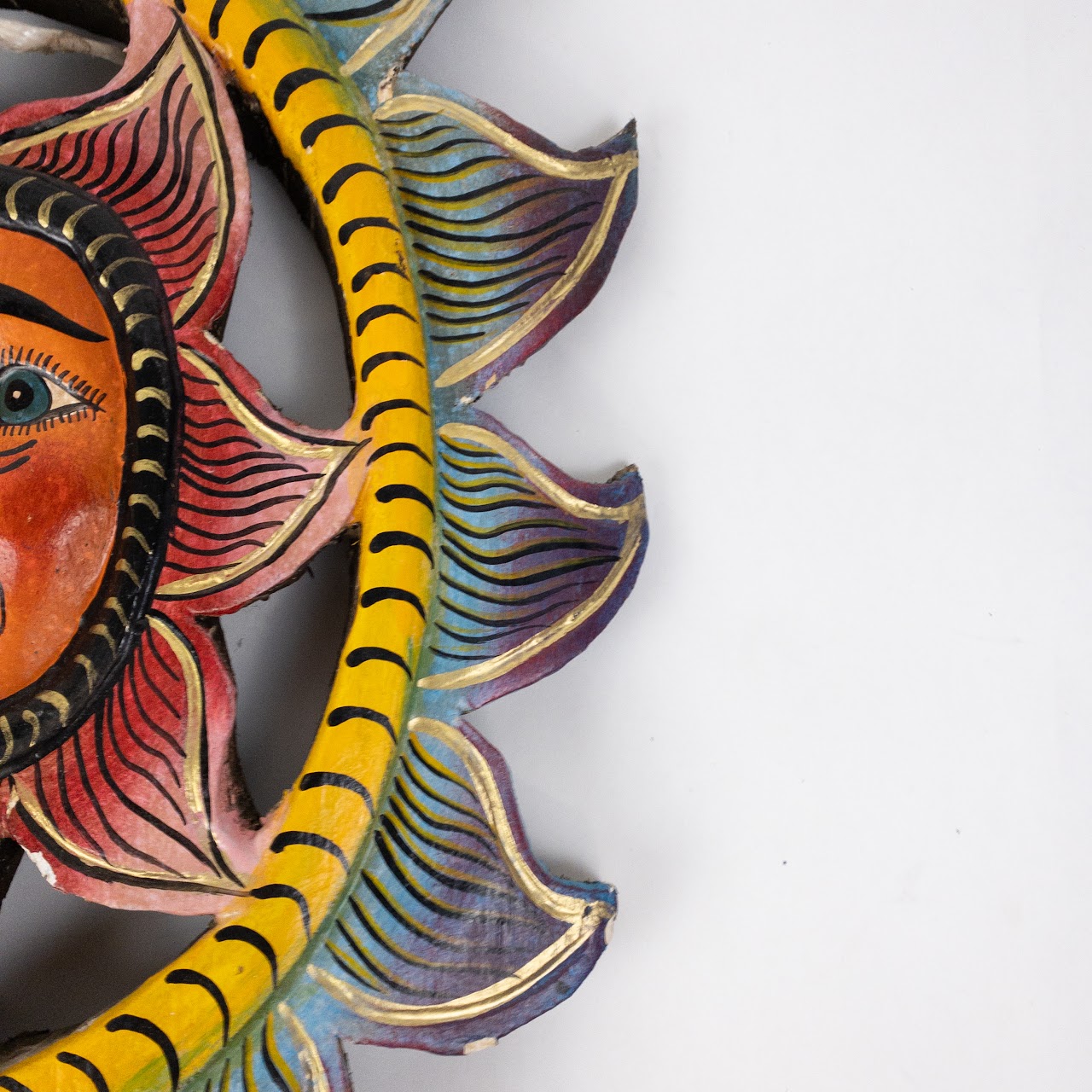 Mexican Folk Art Sun  Wall Hanging