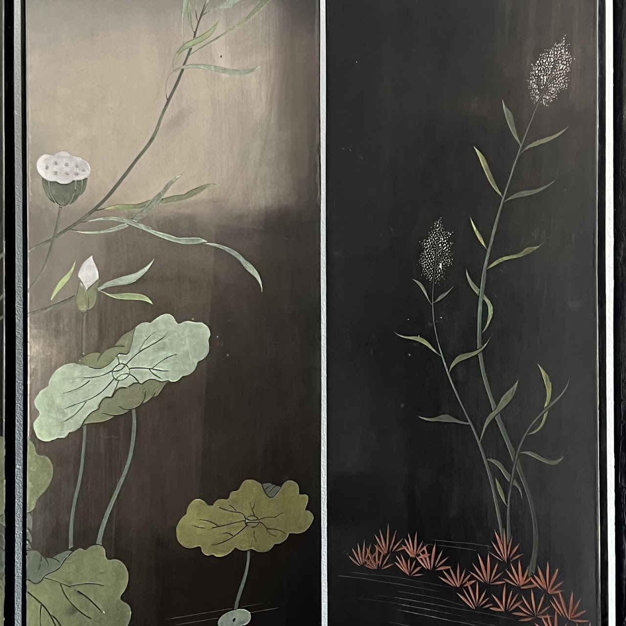 Chinese Coromandel Lacquered Six-Panel Folding Screen