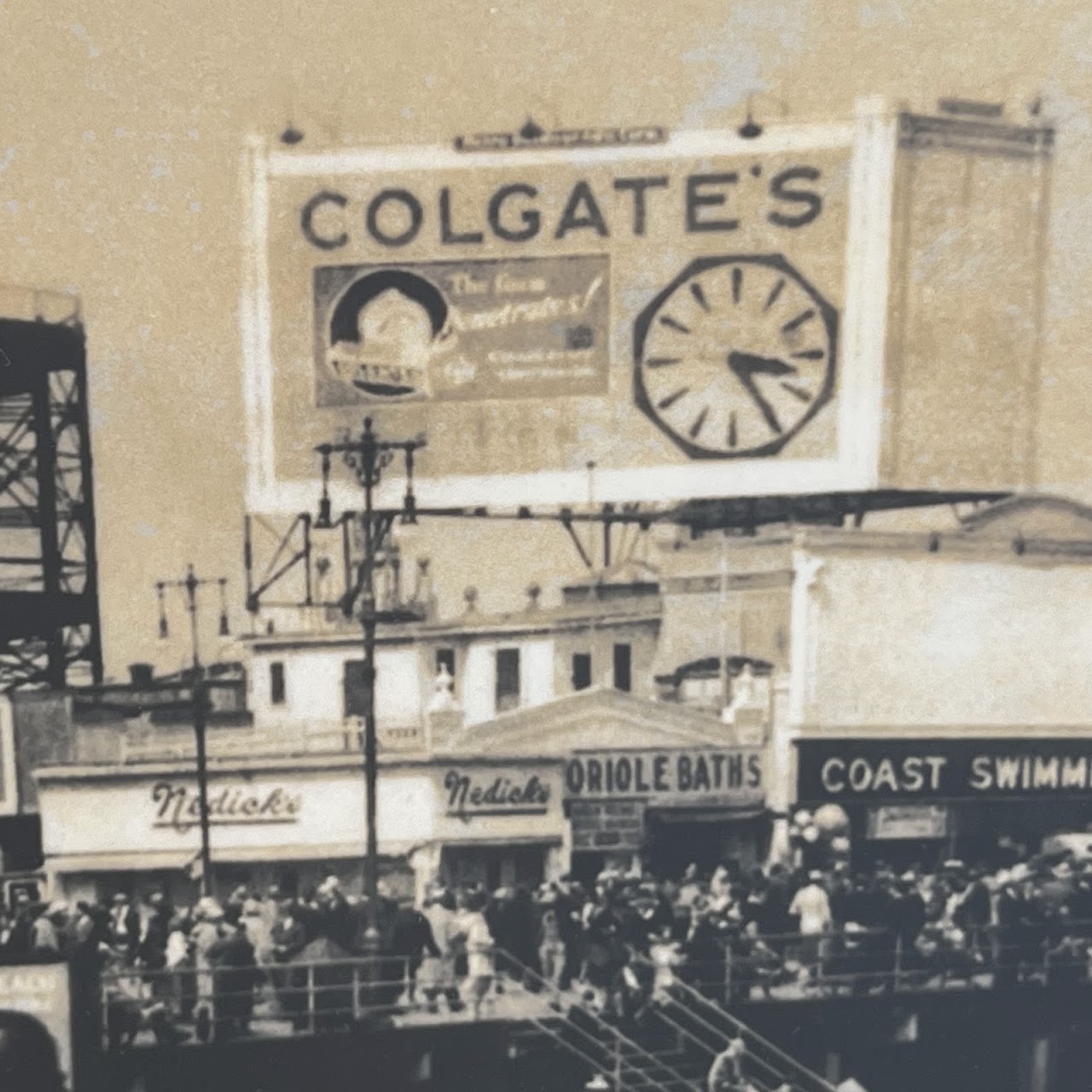 'An Outing at Coney Island, 1920s'  Vintage Silver Gelatin Photograph