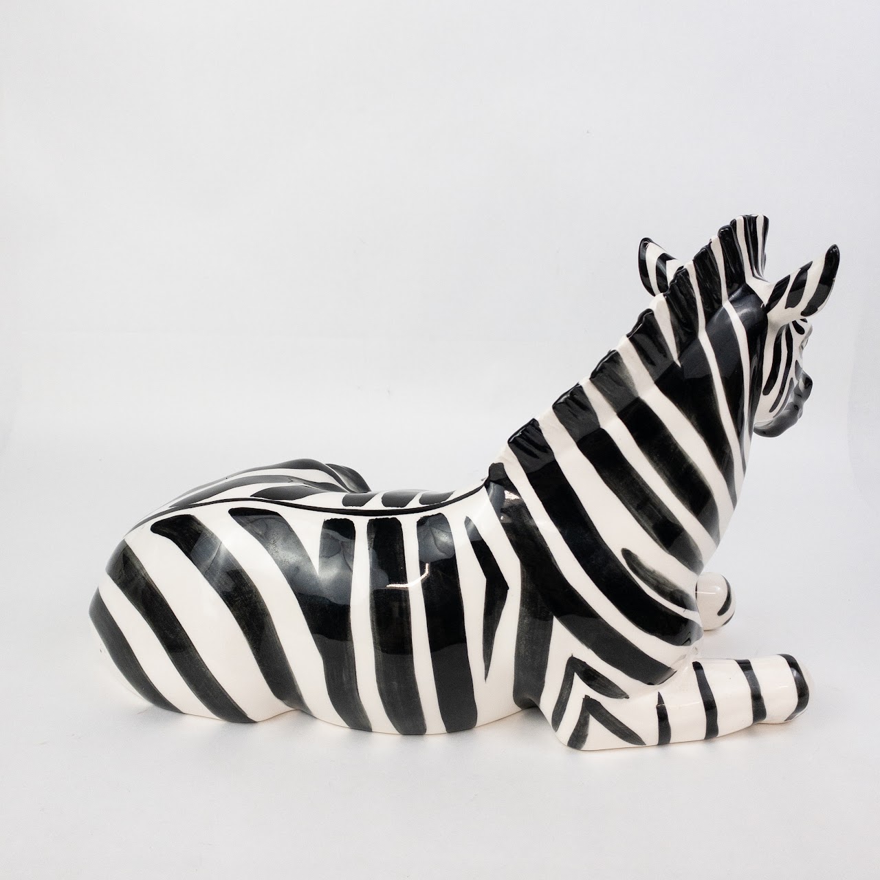 Ceramic Zebra Figurine