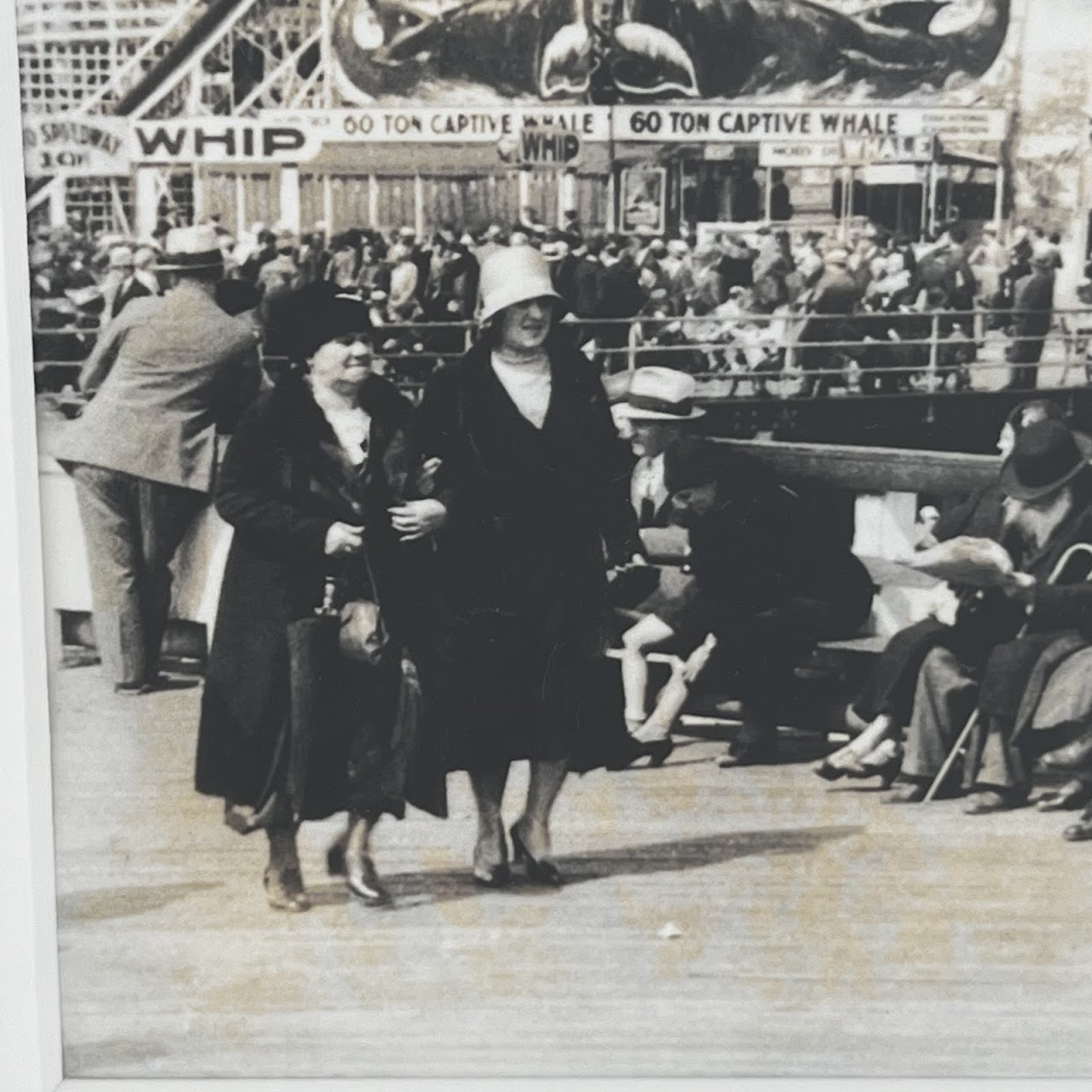 'An Outing at Coney Island, 1920s'  Vintage Silver Gelatin Photograph