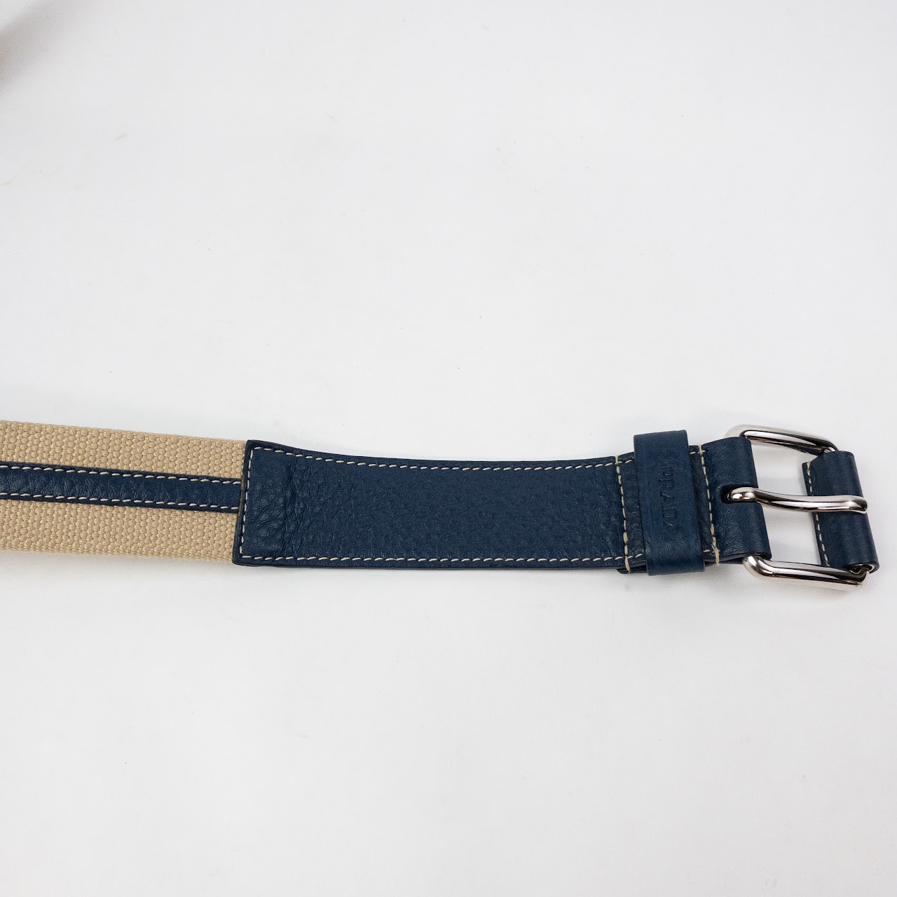 Prada Canvas & Leather Belt