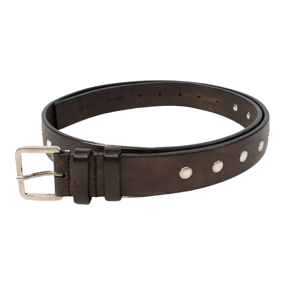 Miu Miu Studded Leather Belt