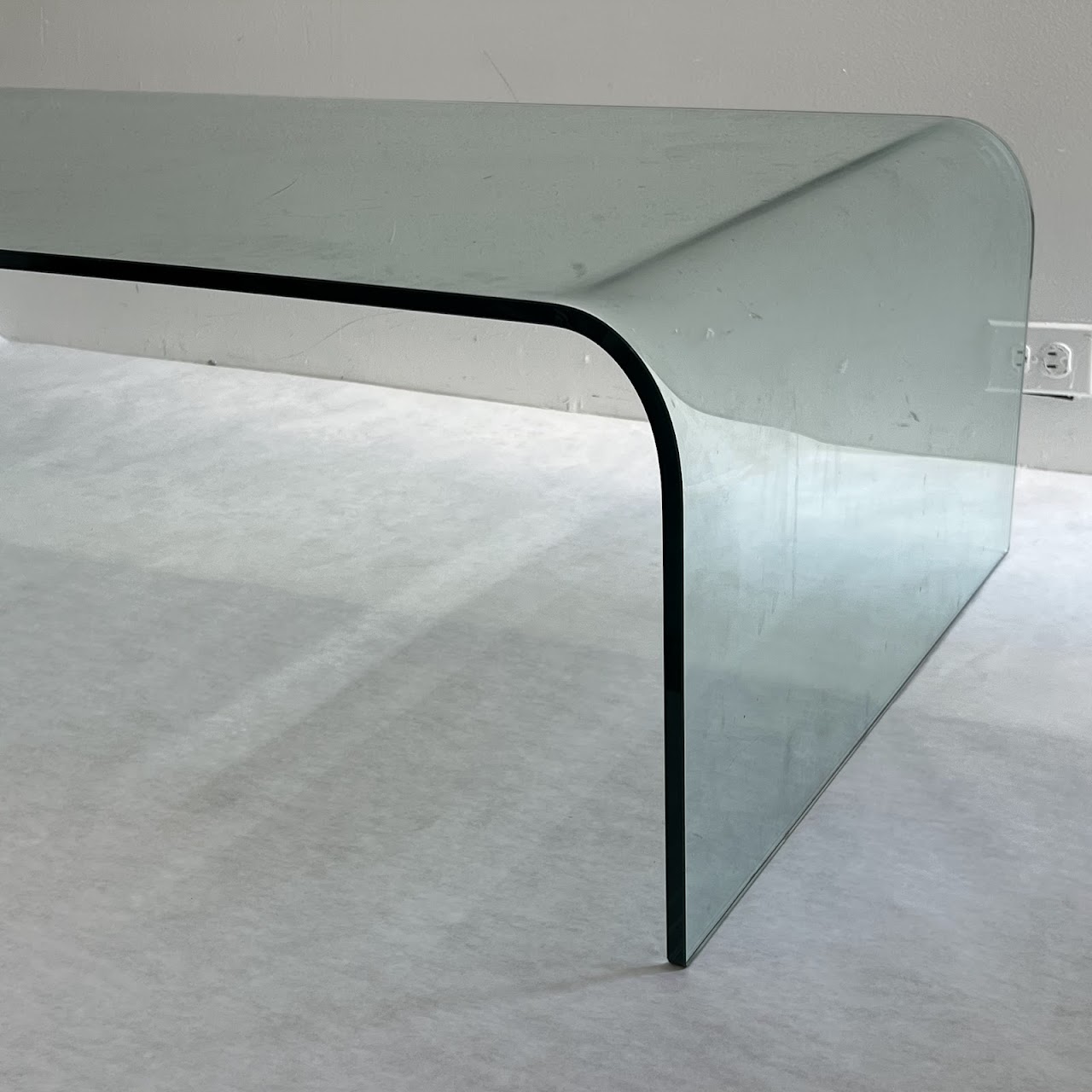 Glass Waterfall Coffee Table