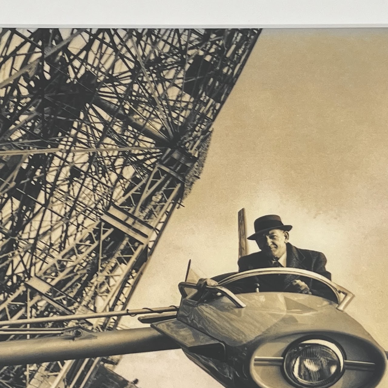 'City Inspector Checks a Ride, Coney Island'  Vintage Silver Gelatin Photograph