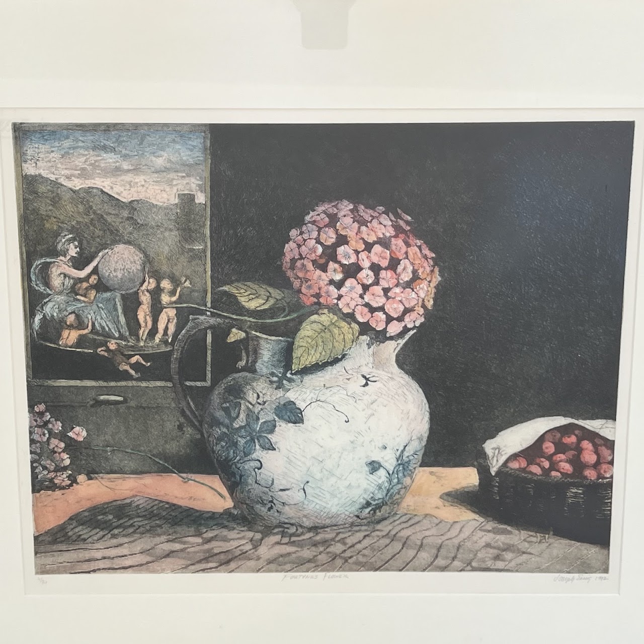 Joseph Essig 'Fortunes Flower' Signed Etching and Aquatint