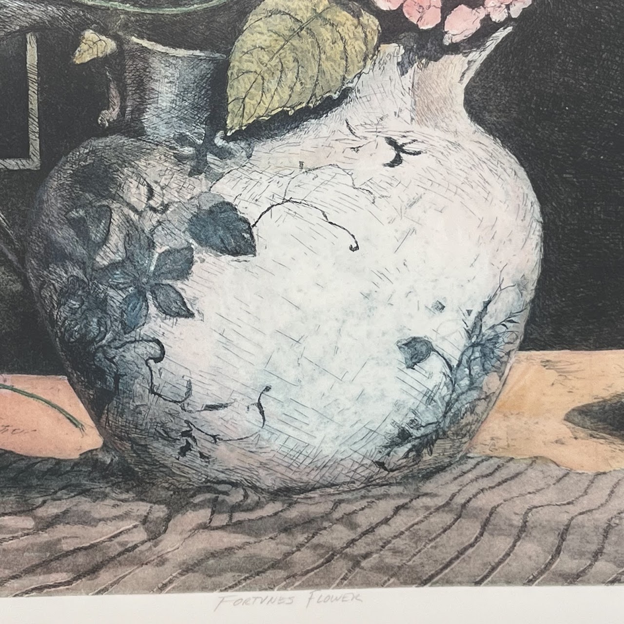 Joseph Essig 'Fortunes Flower' Signed Etching and Aquatint