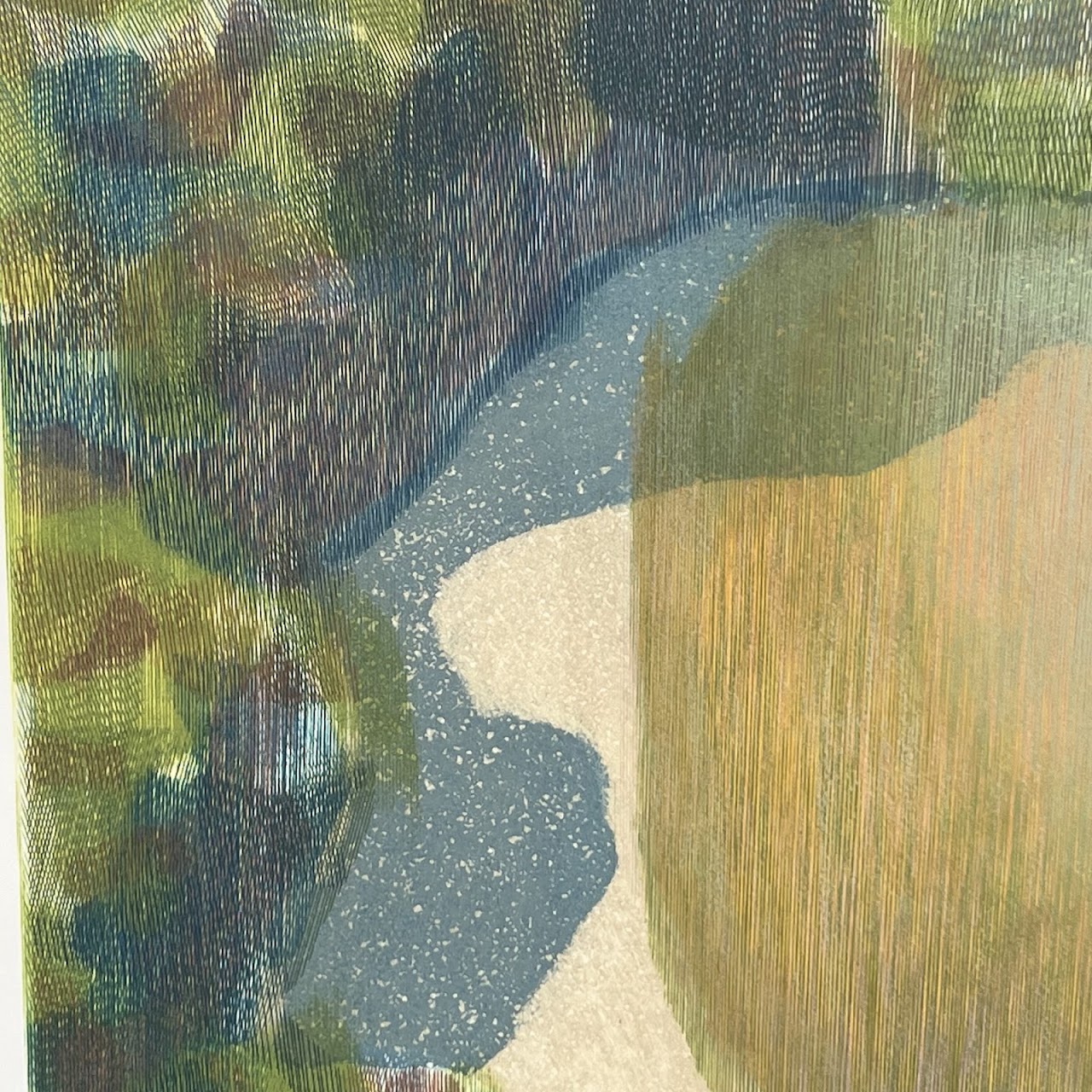 Caroline Stone 'Fields and Meadows-Summer (I)' Signed Etching and Aquatint