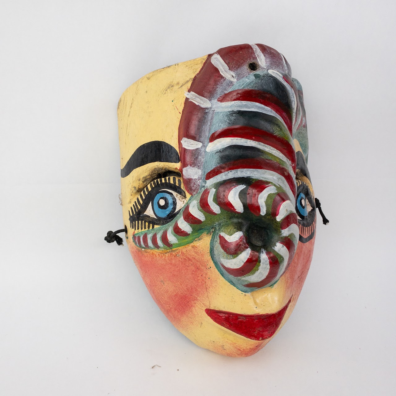 Mexican Folk Art Snake Mask Duo