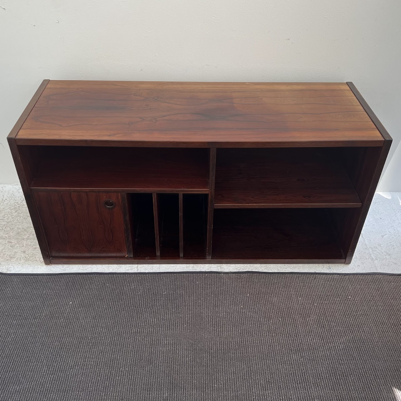 1960s Rosewood Danish Modern Media Stand