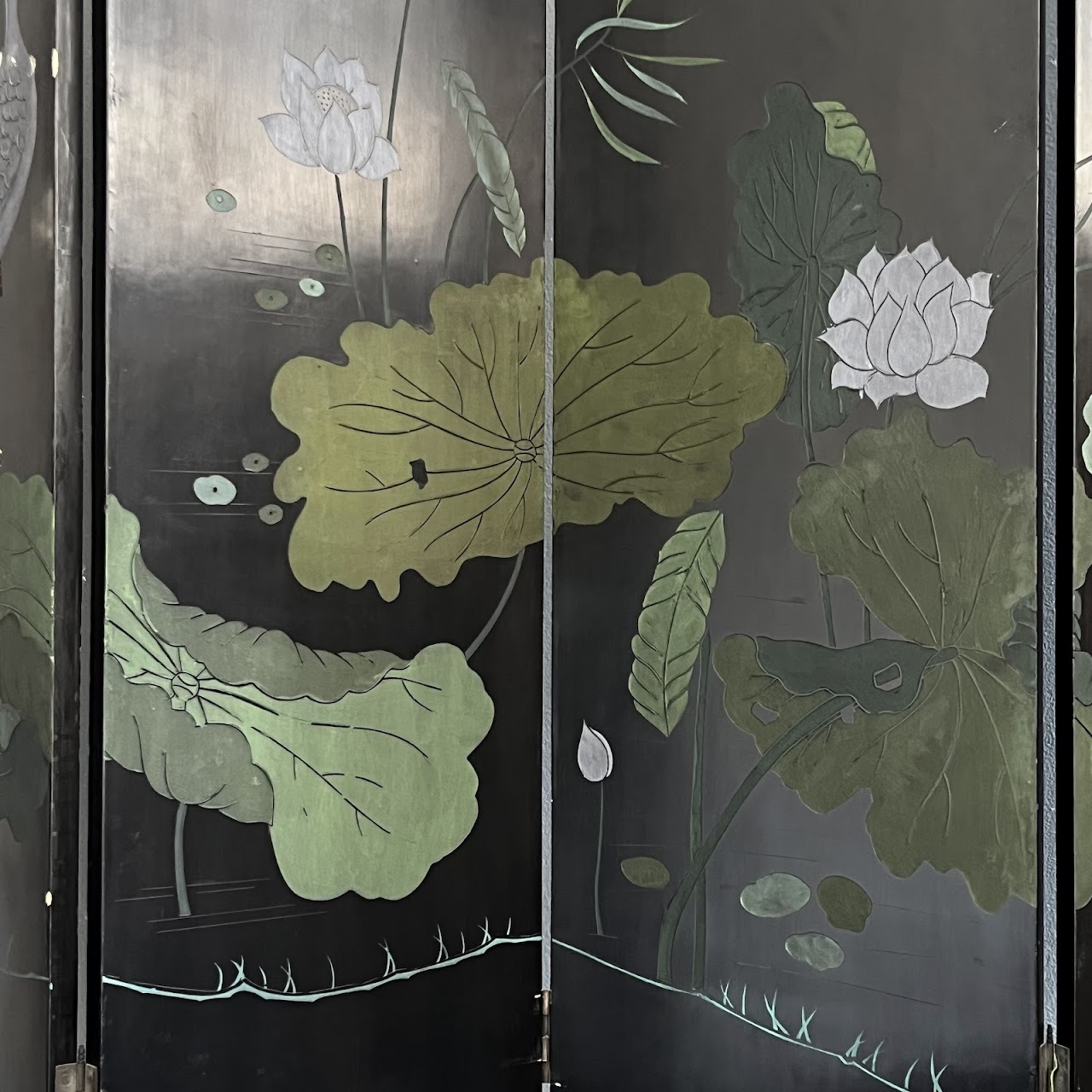 Chinese Coromandel Lacquered Six-Panel Folding Screen