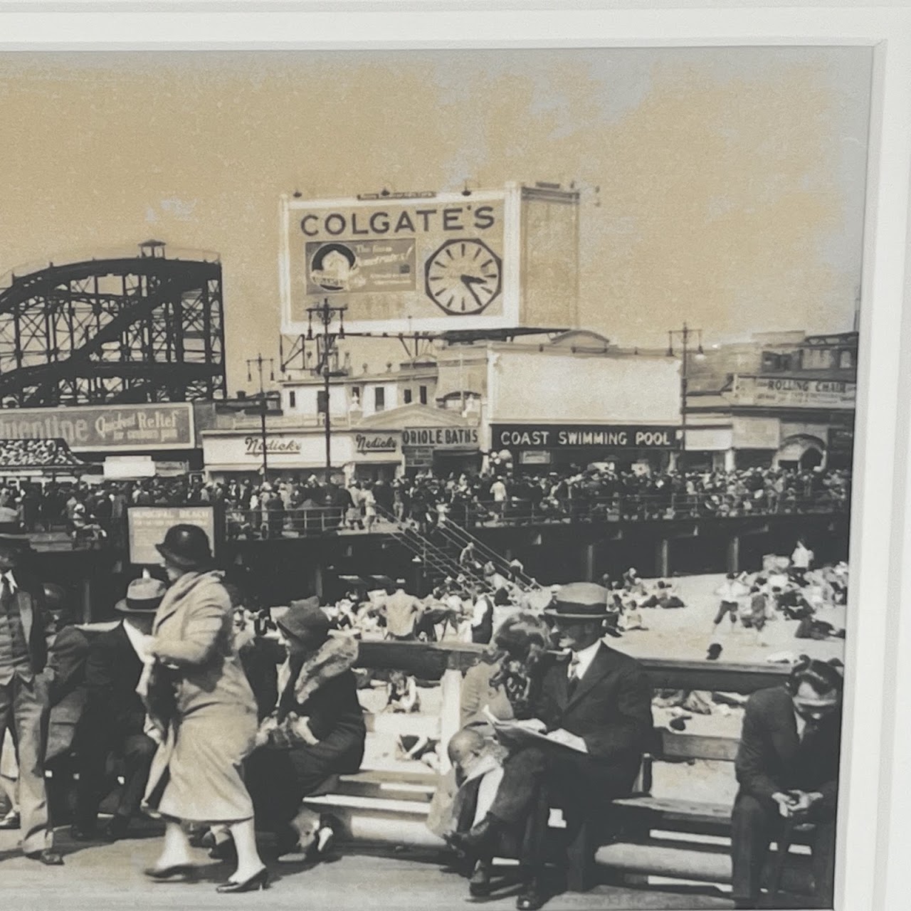 'An Outing at Coney Island, 1920s'  Vintage Silver Gelatin Photograph