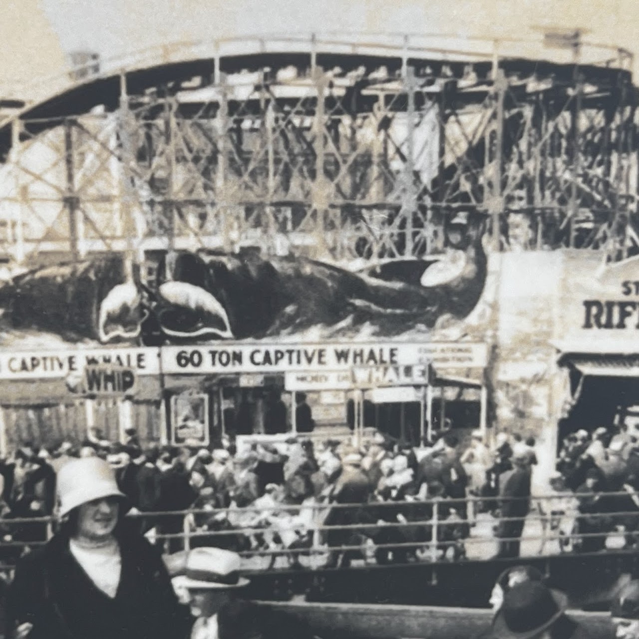 'An Outing at Coney Island, 1920s'  Vintage Silver Gelatin Photograph