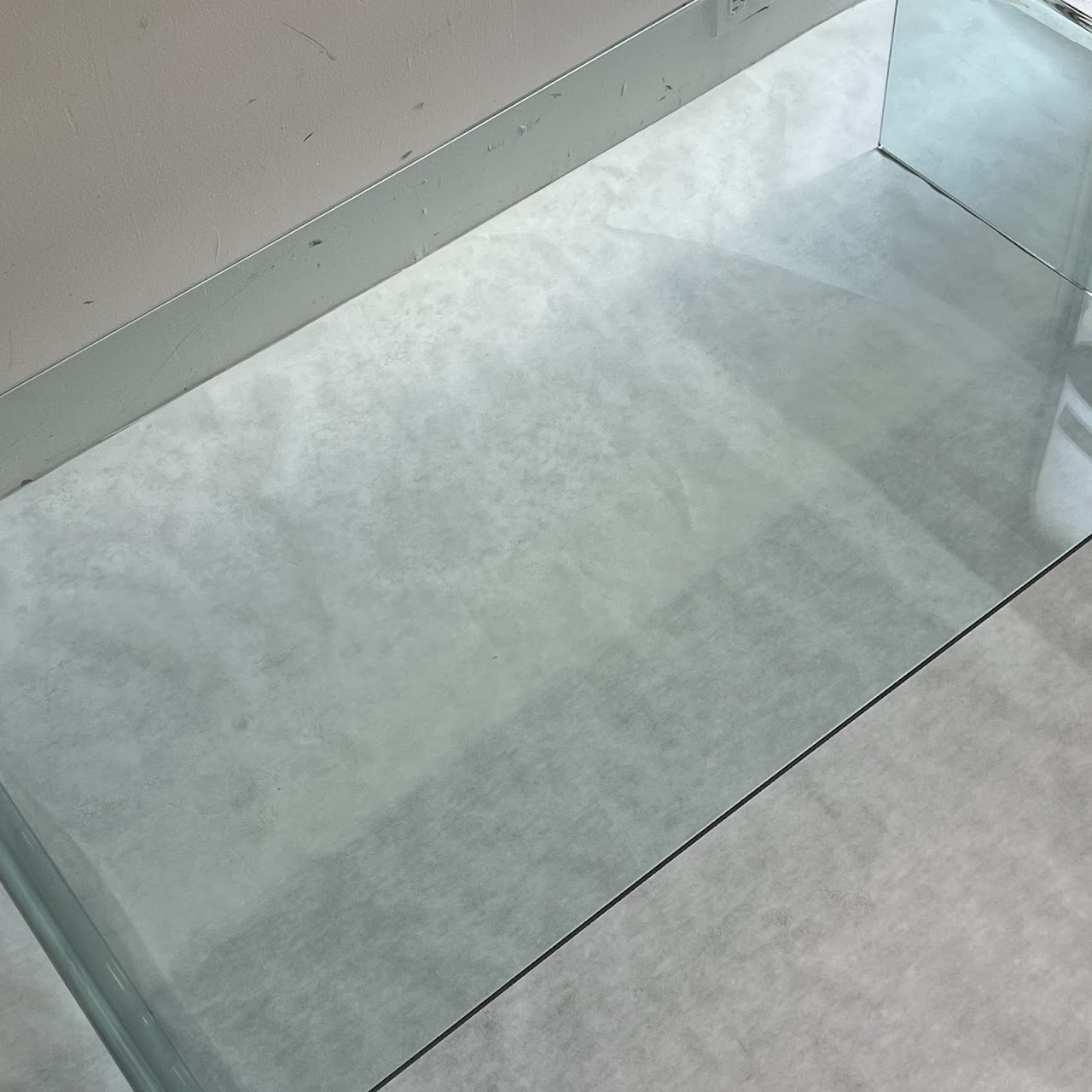 Glass Waterfall Coffee Table