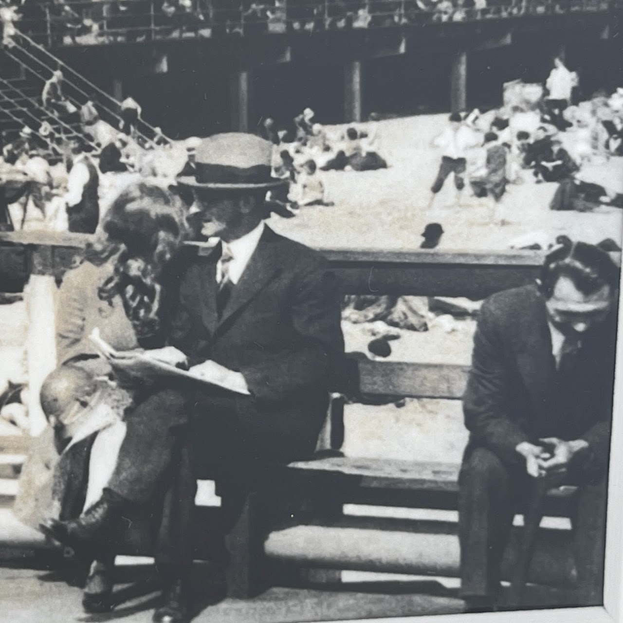 'An Outing at Coney Island, 1920s'  Vintage Silver Gelatin Photograph