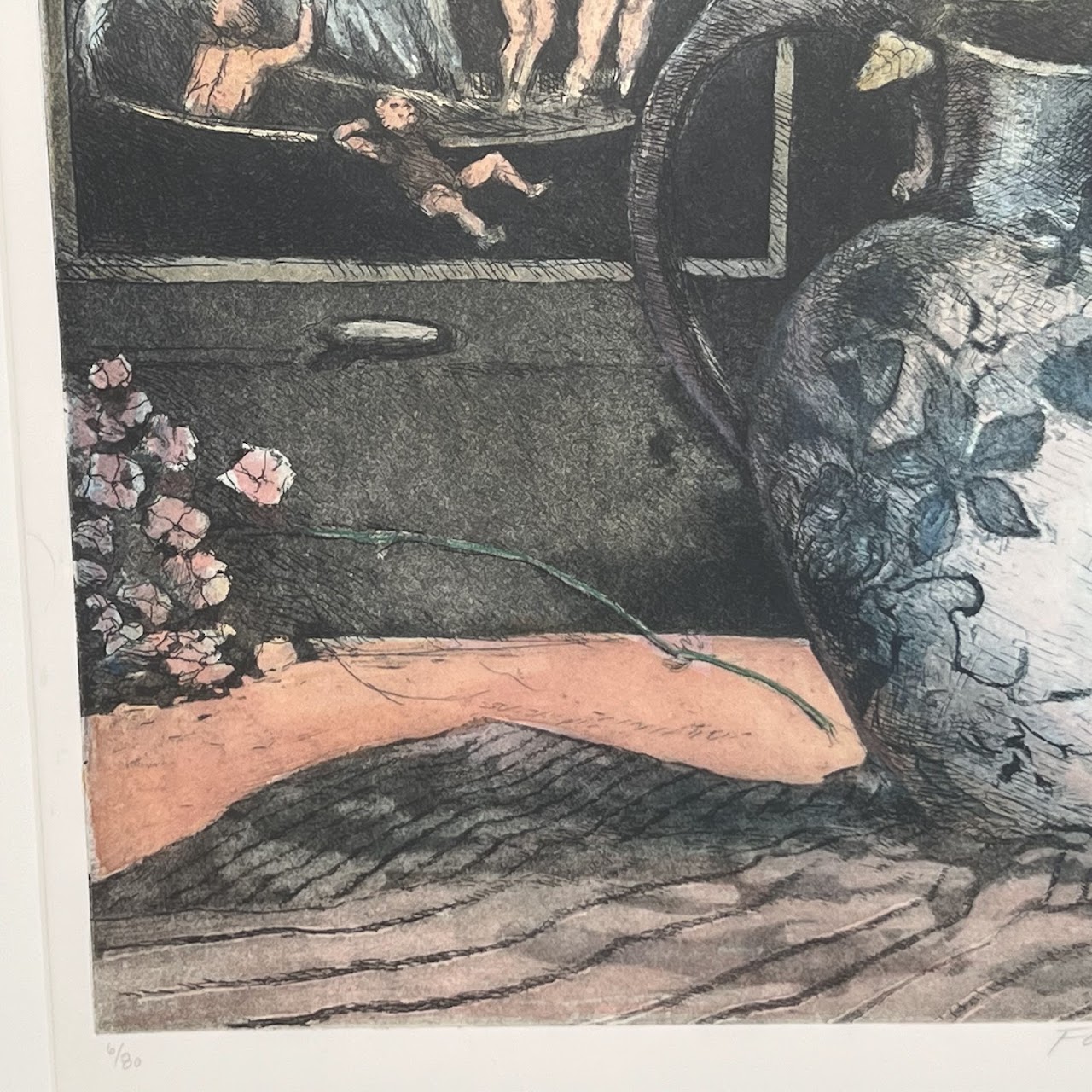 Joseph Essig 'Fortunes Flower' Signed Etching and Aquatint