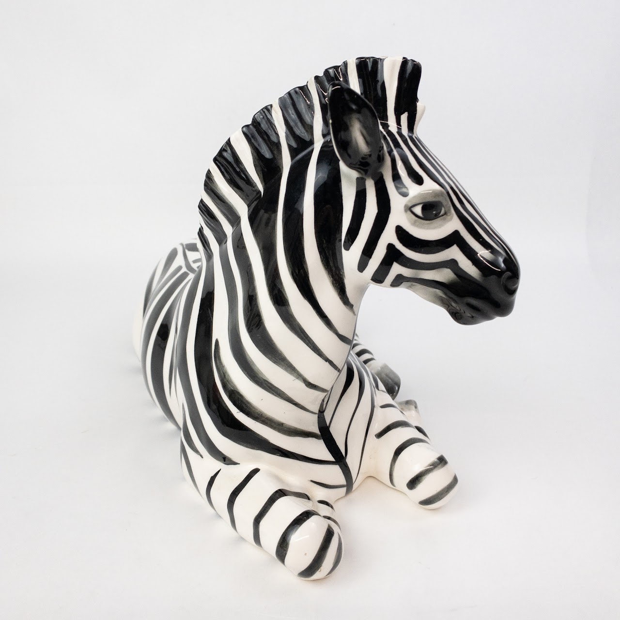 Ceramic Zebra Figurine