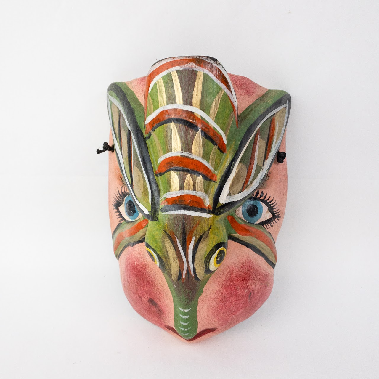 Mexican Folk Art Fox & Antelope Mask Duo