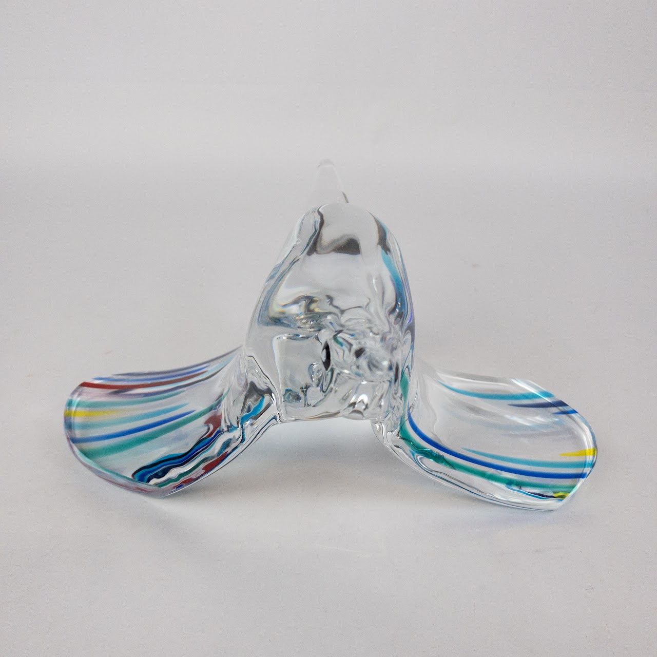 Art Glass Bird Figurine in the Style of Murano