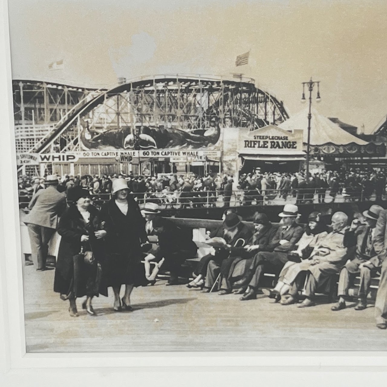 'An Outing at Coney Island, 1920s'  Vintage Silver Gelatin Photograph