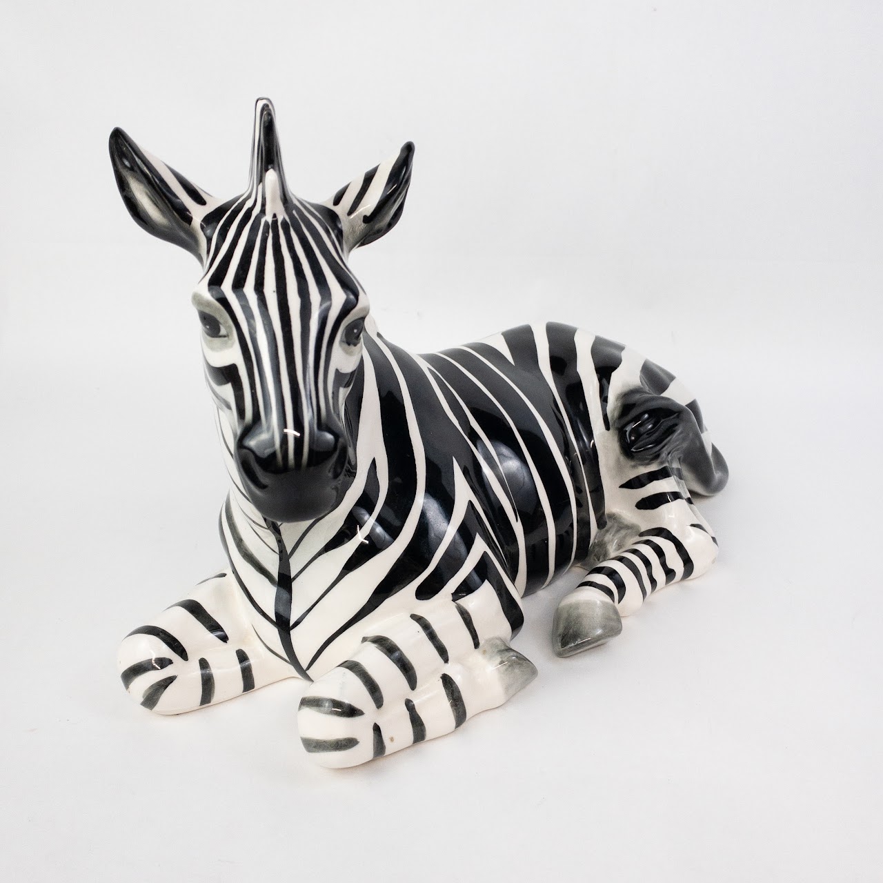 Ceramic Zebra Figurine