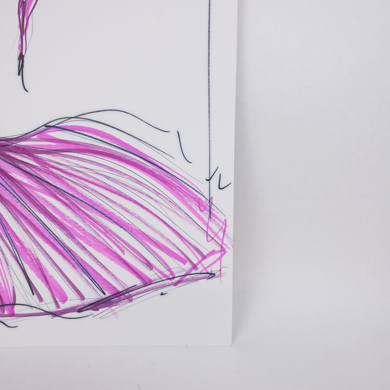 Christian Siriano Signed Fashion Sketch