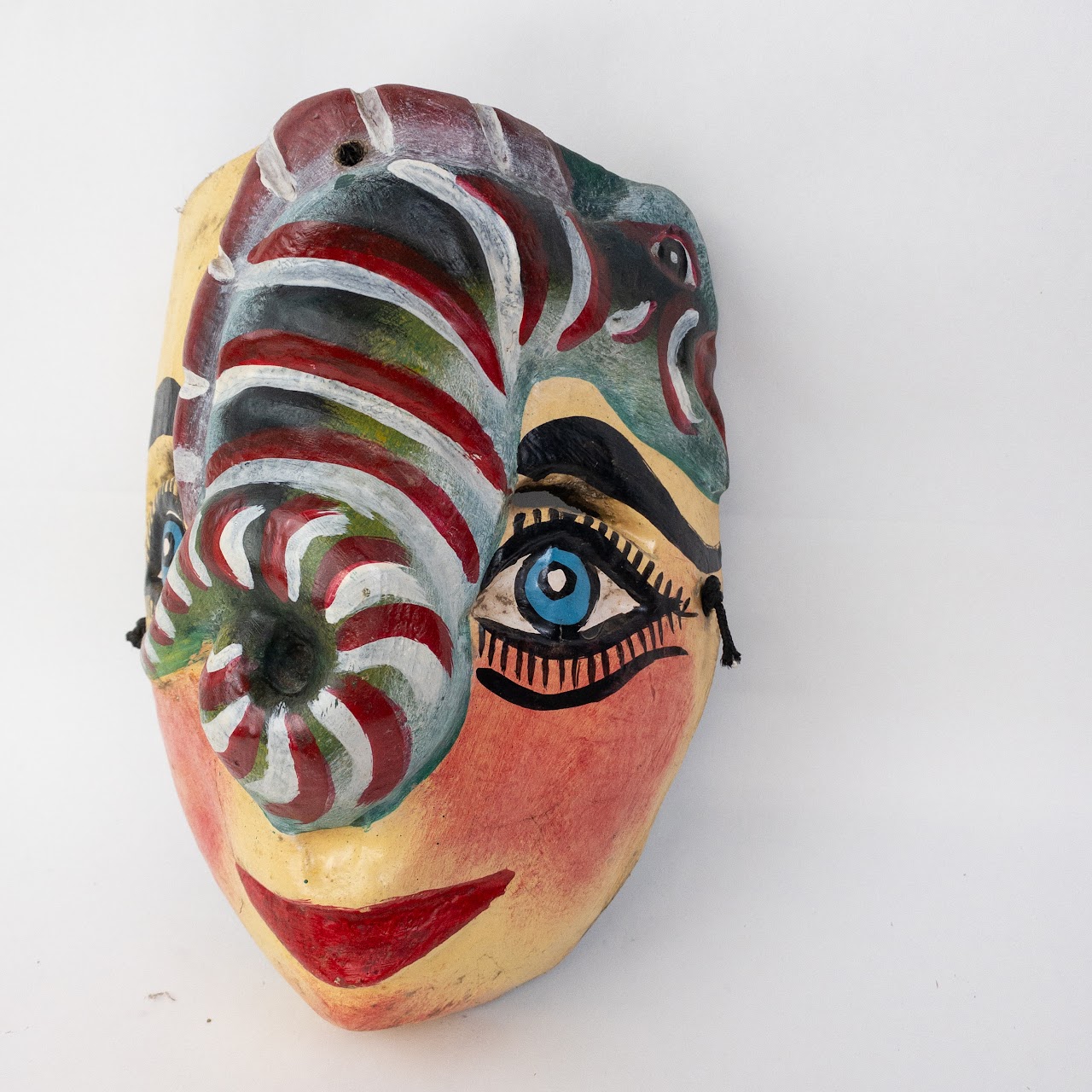 Mexican Folk Art Snake Mask Duo