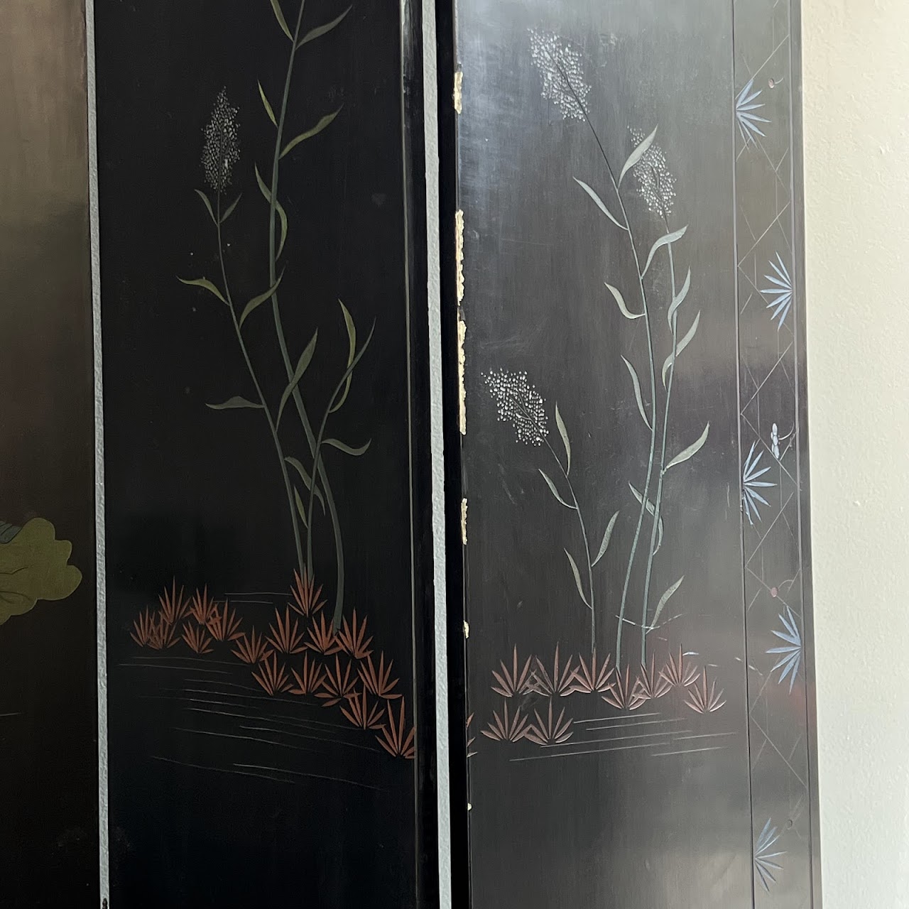 Chinese Coromandel Lacquered Six-Panel Folding Screen