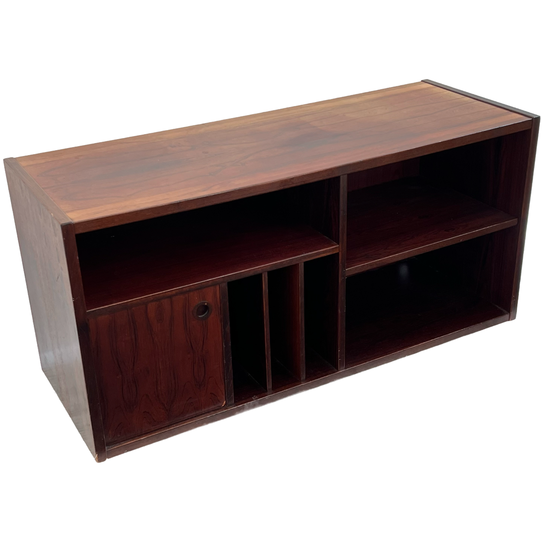 1960s Rosewood Danish Modern Media Stand