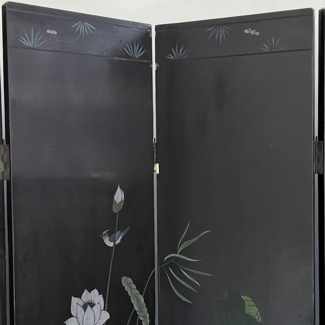 Chinese Coromandel Lacquered Six-Panel Folding Screen