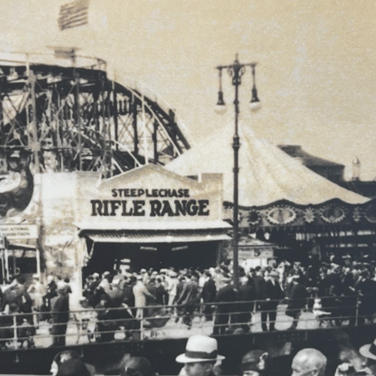 'An Outing at Coney Island, 1920s'  Vintage Silver Gelatin Photograph