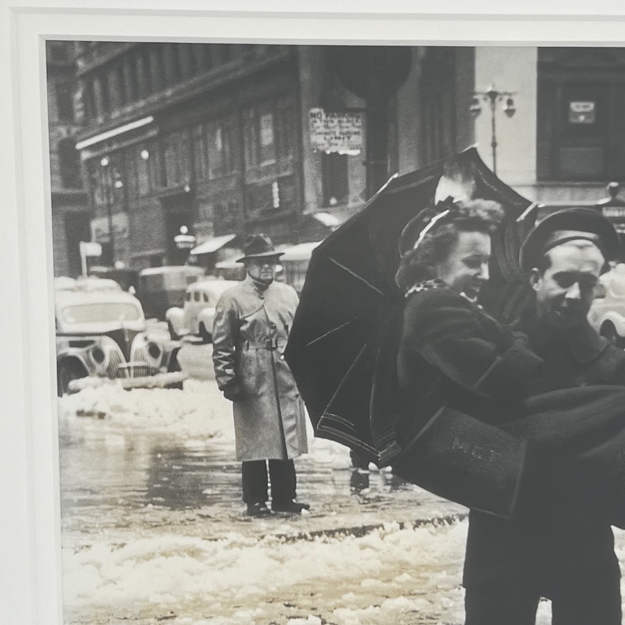 'Sailor Lends a Helping Hand in Times Square, 1944'  Vintage Silver Gelatin Photograph