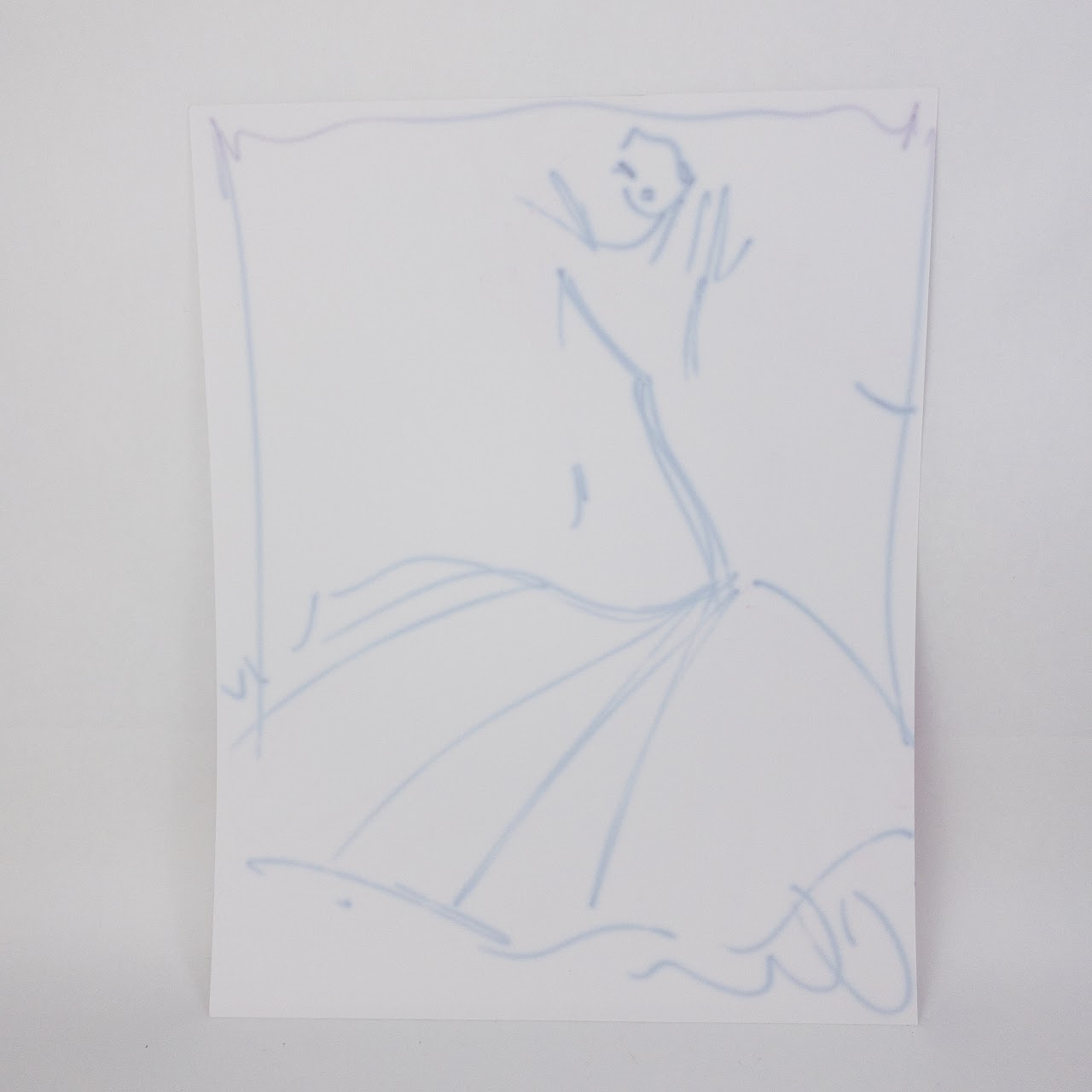 Christian Siriano Signed Fashion Sketch