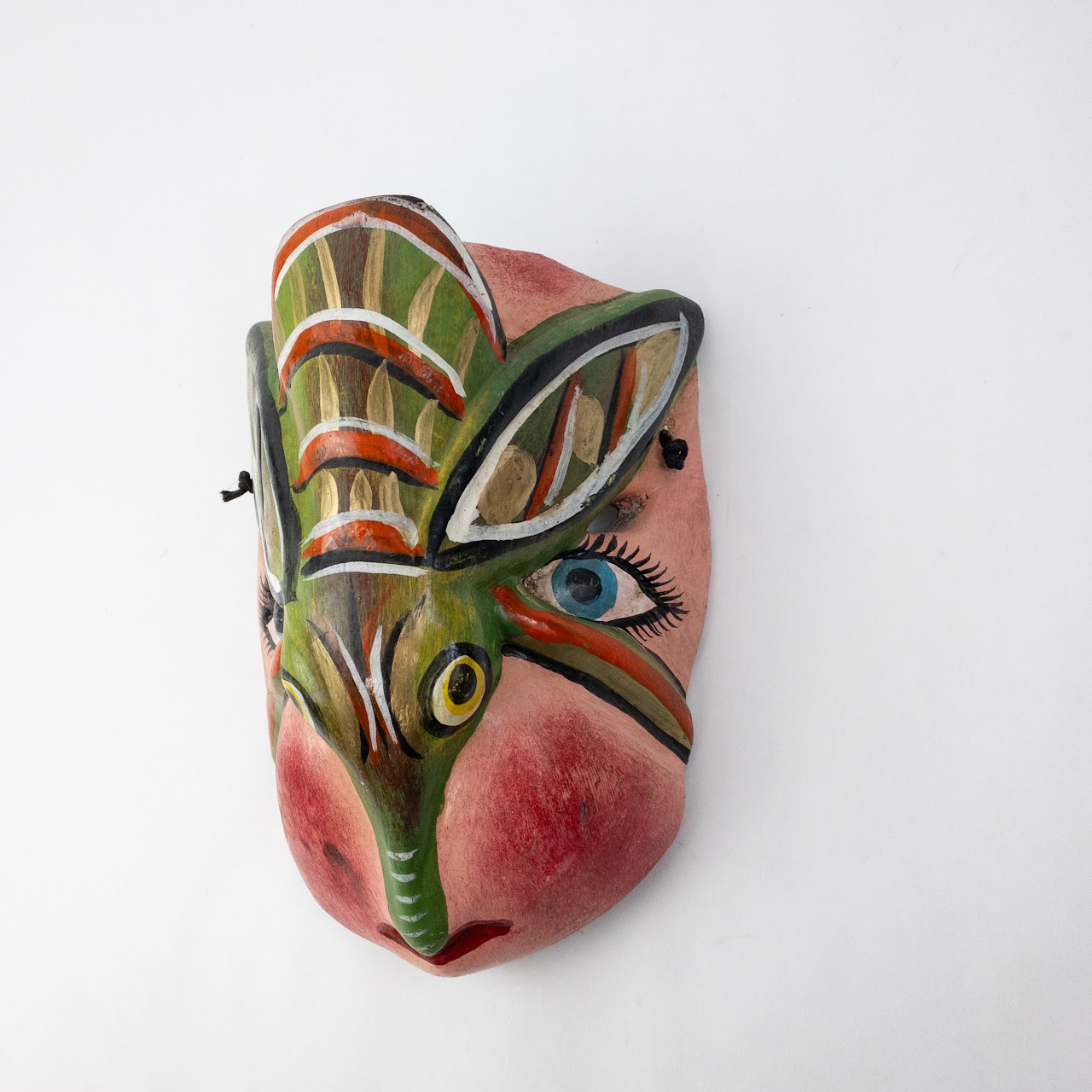 Mexican Folk Art Fox & Antelope Mask Duo