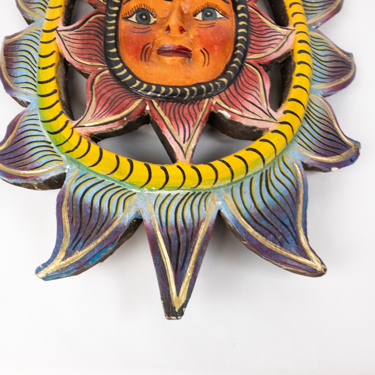 Mexican Folk Art Sun  Wall Hanging