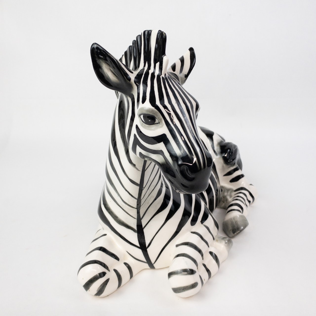 Ceramic Zebra Figurine