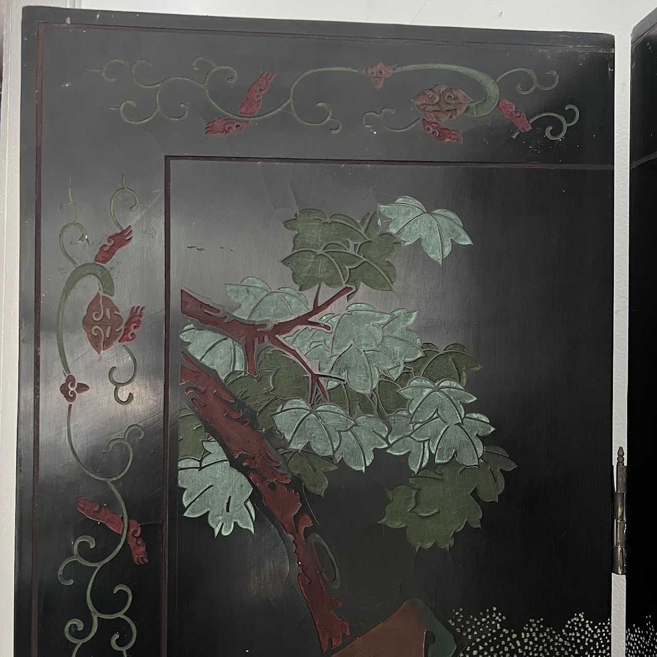 Chinese Coromandel Lacquered Six-Panel Folding Screen