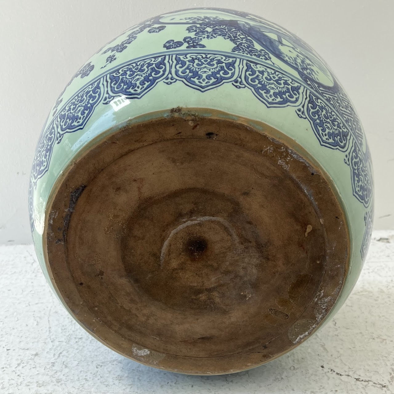 Chinese Blue Porcelain Planter