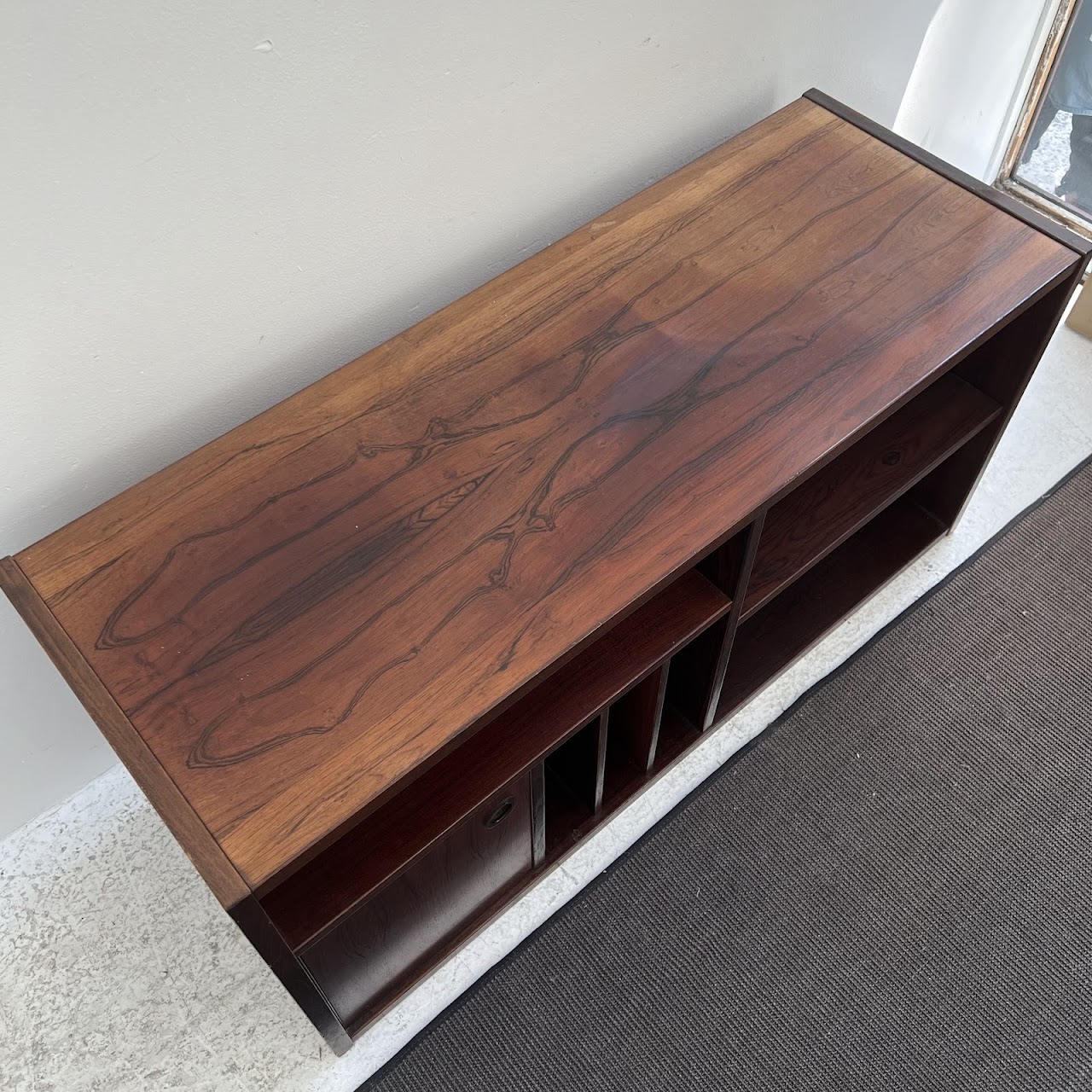 1960s Rosewood Danish Modern Media Stand