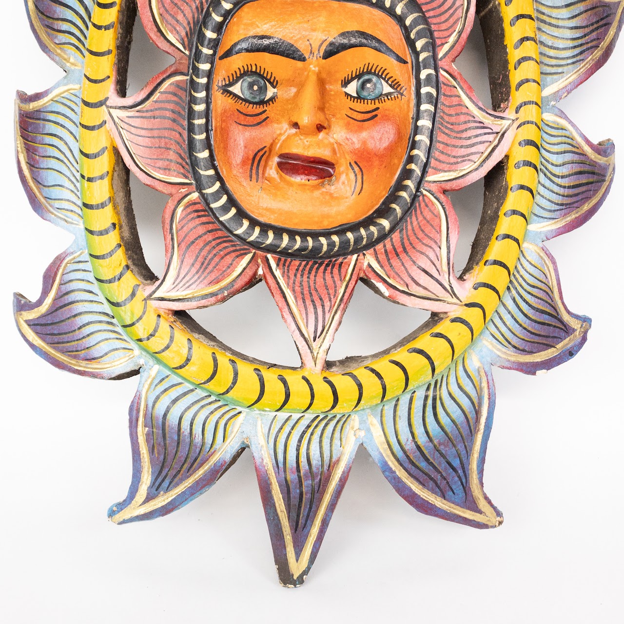 Mexican Folk Art Sun  Wall Hanging