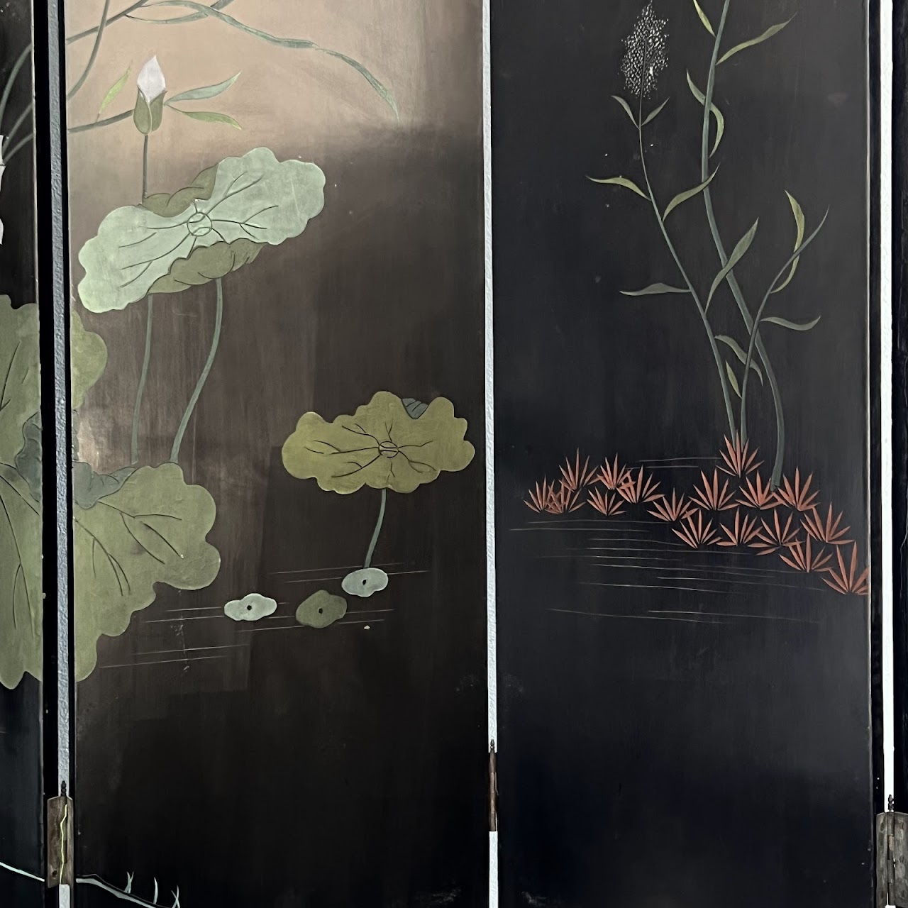 Chinese Coromandel Lacquered Six-Panel Folding Screen