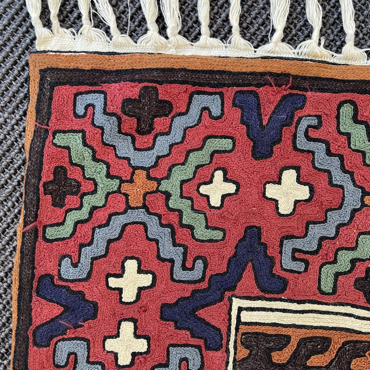 Wool Chainstitched Area Rug