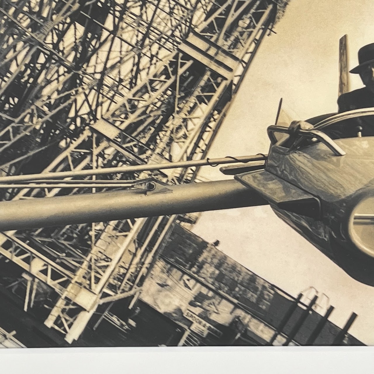 'City Inspector Checks a Ride, Coney Island'  Vintage Silver Gelatin Photograph