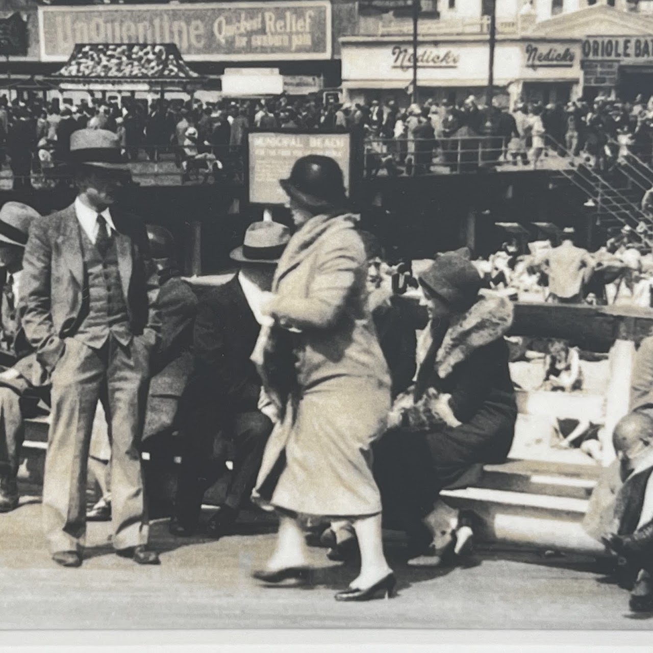 'An Outing at Coney Island, 1920s'  Vintage Silver Gelatin Photograph