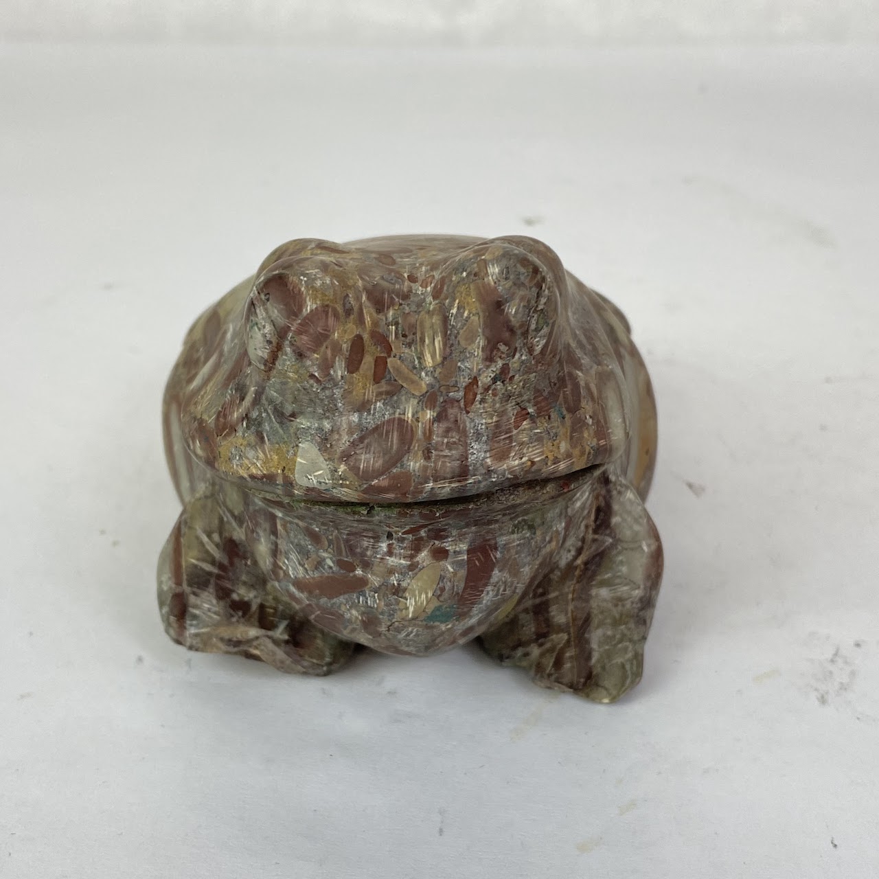 Alabaster Toad Paperweight